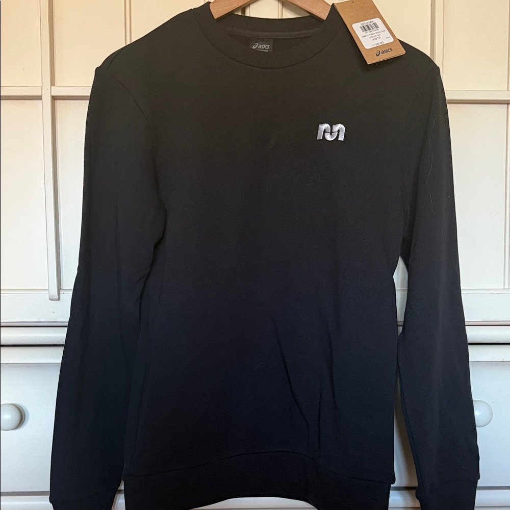 Asics Black Crewneck Sweatshirt